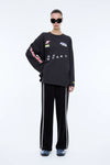 Speedway Long Sleeve Tee Washed Charcoal
