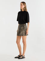 Suri Mini Skirt Leopard Print