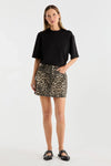 Suri Mini Skirt Leopard Print