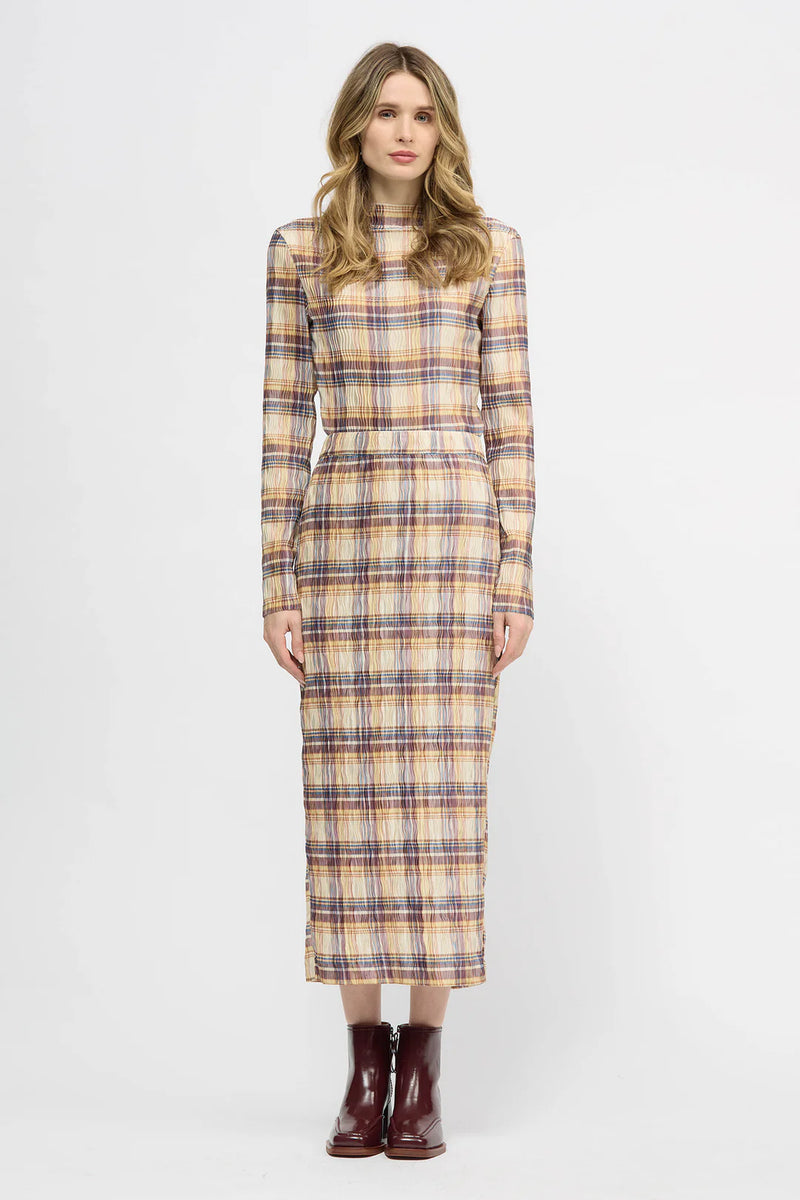 Hakea Skirt Yellow Check