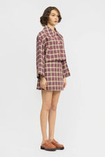 Hilden Skirt Pink Check