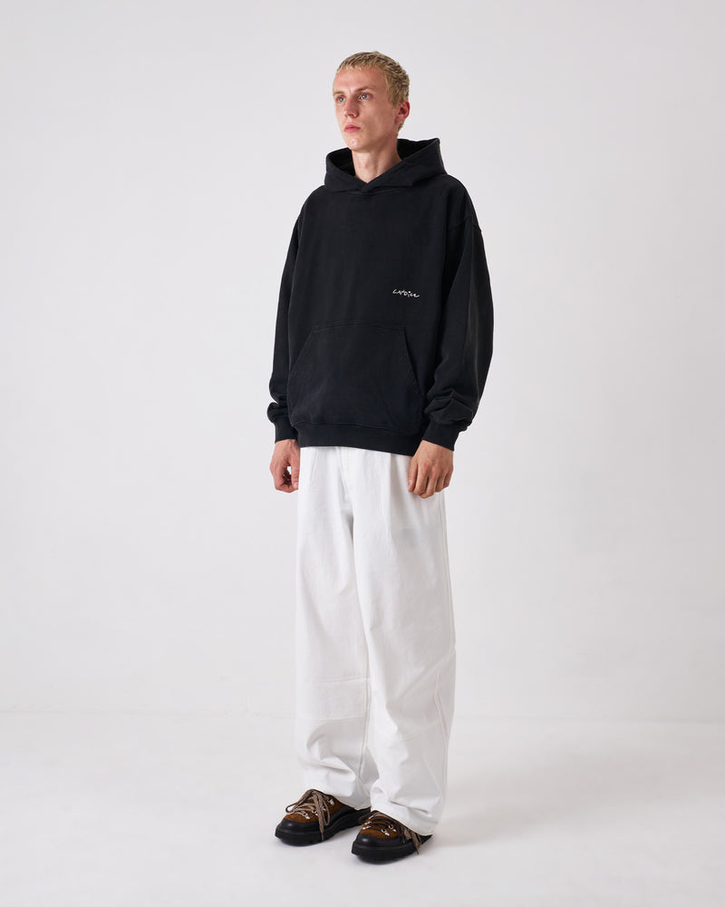 Signature Washed Hoodie Charcoal