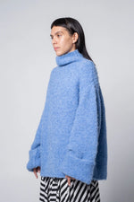 Oversized Funnel Neck Sweater Cloud