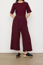 Sullivan Pant Sangria Crinkle