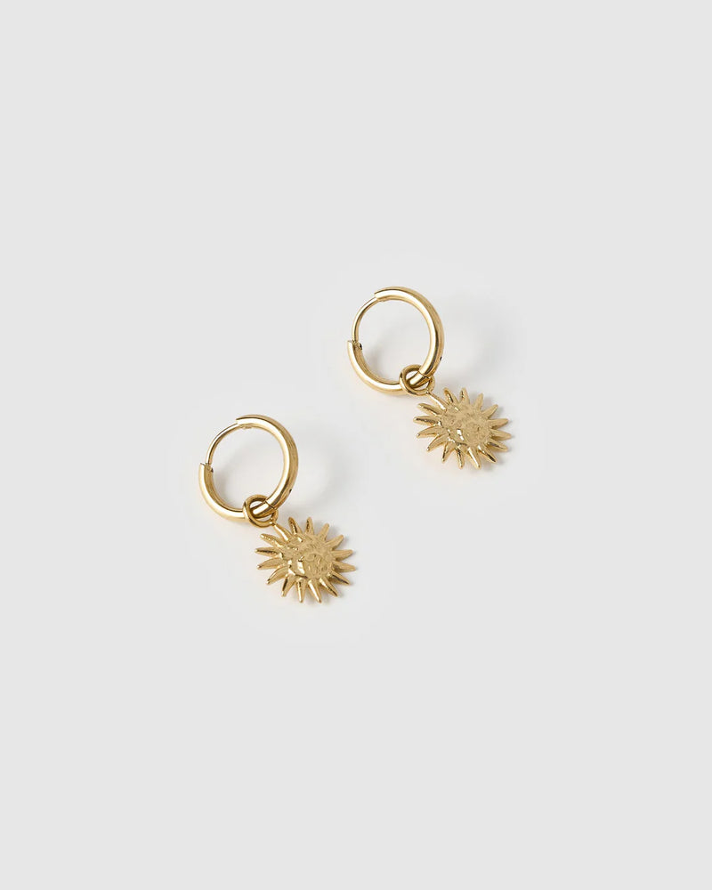 Magnolia Gold Charm Earrings
