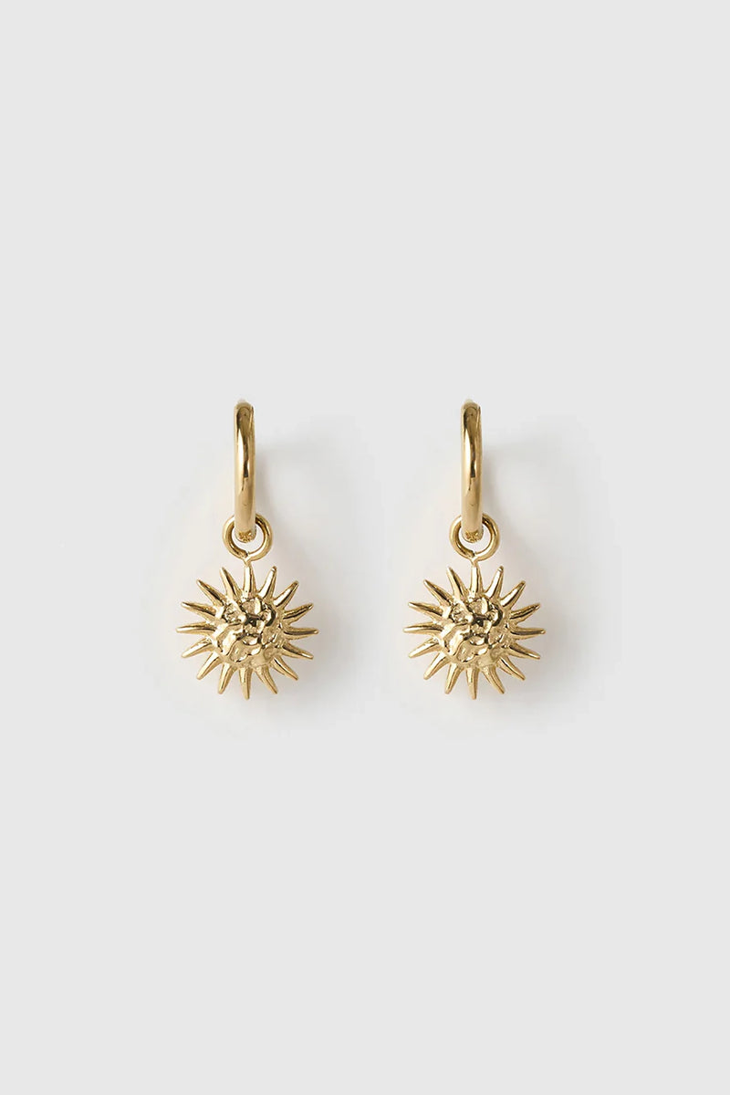 Magnolia Gold Charm Earrings
