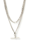 Marcella Double Stack Necklace Silver