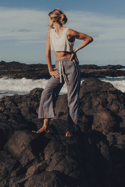 Flannel Flare Pant