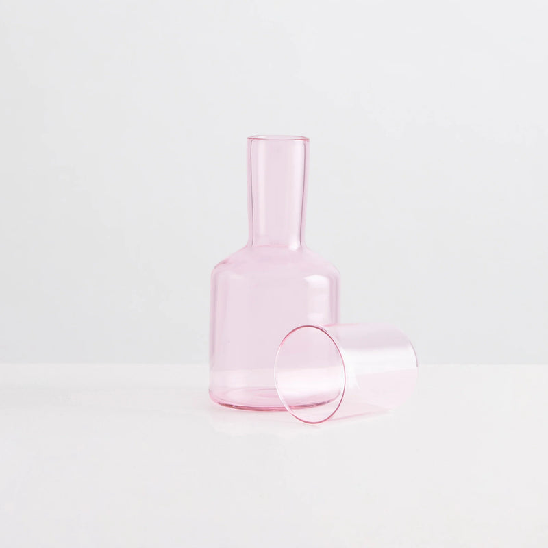 J'ai Soif Carafe & Glass Pink