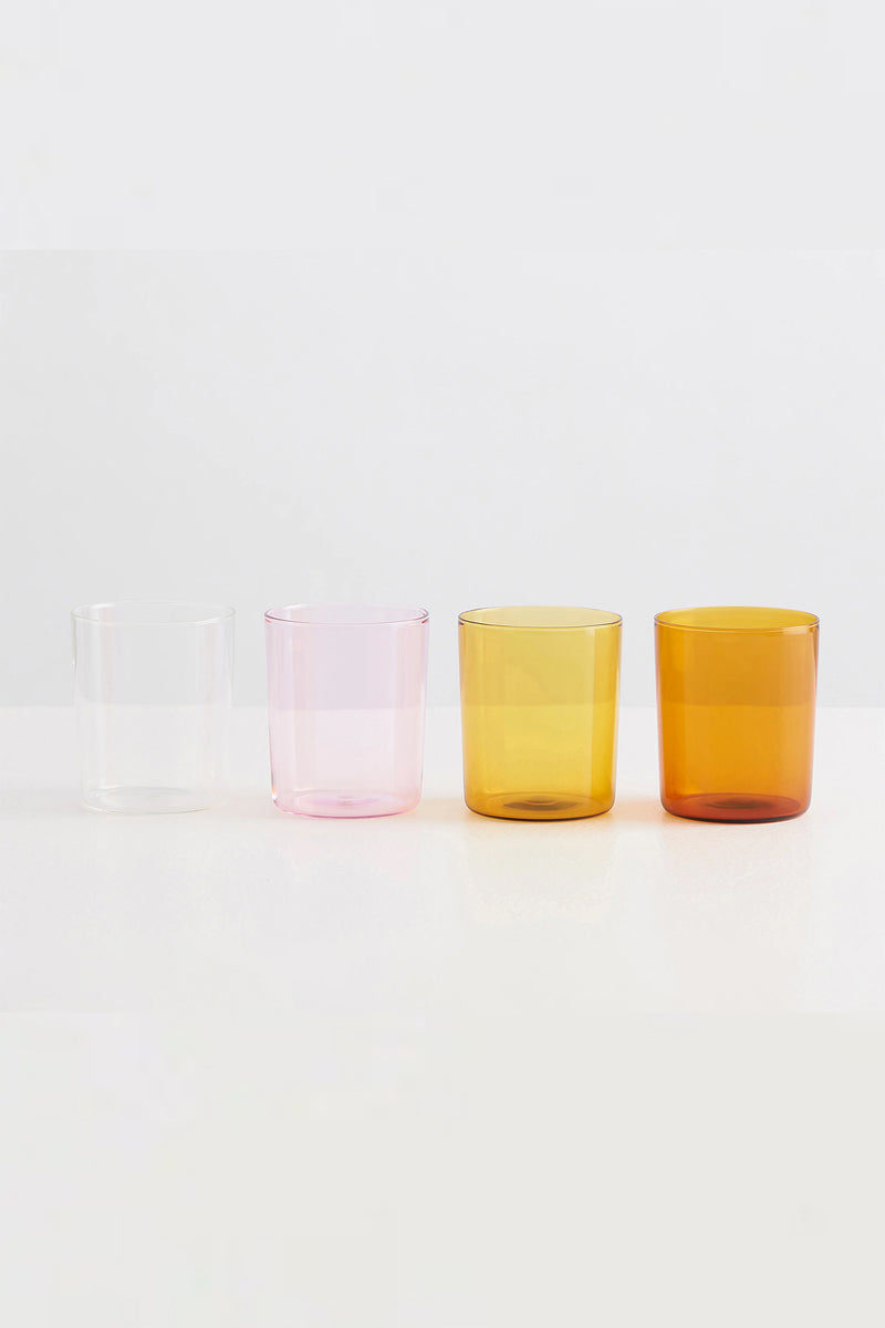 4 Large Goblets Summer Set