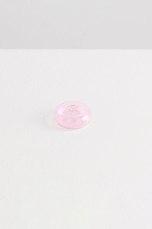 Glass Pebble Incense Holder Pink