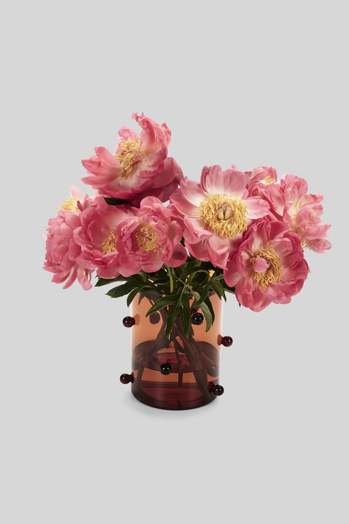 Pomponette Vase Amber