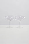 Pomponette Coupes Clear White