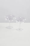 Pomponette Coupes Clear White