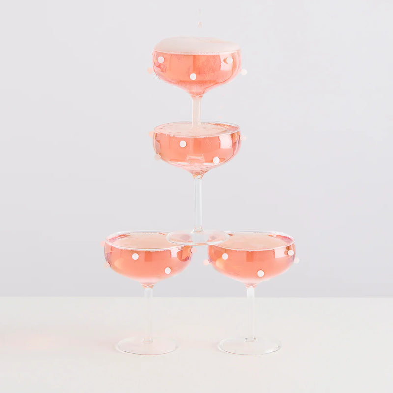 Pomponette Coupes Clear White
