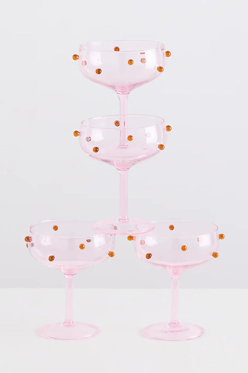 Pomponette Coupes Pink Amber