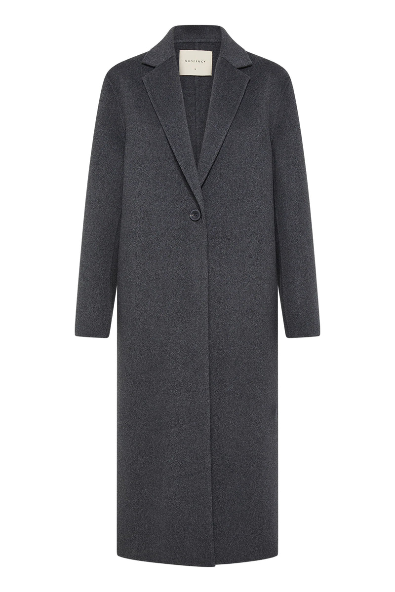 Riley Wool Coat Charcoal