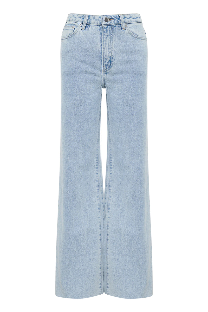 Cali Stretch Wide Leg Jean Sky Blue