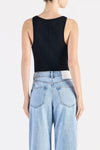 Organic 90s Singlet Black