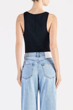 Organic 90s Singlet Black