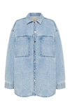 Sheeba Denim Overshirt Sky Blue