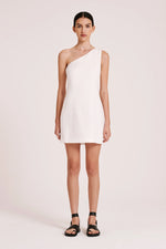 Amani Linen Dress White