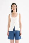 Clio Vest White