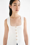 Clio Vest White