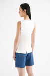 Clio Vest White