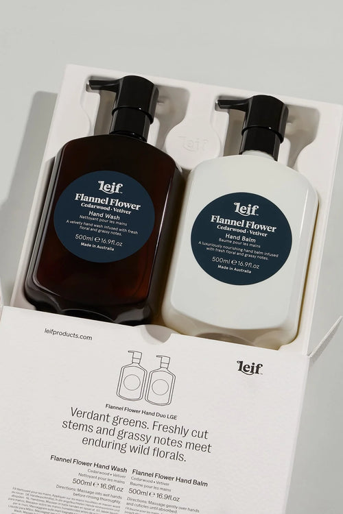 Limited Edition Holiday Flannel Flower Hand Duo LGE