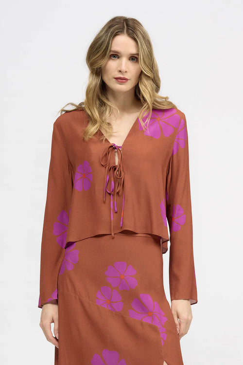 Pipit Top Floret Print