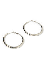 Riley Silver Hoop Earrings Large