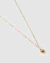 Ruby Heart Necklace Red