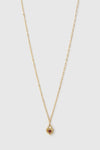 Ruby Heart Necklace Red
