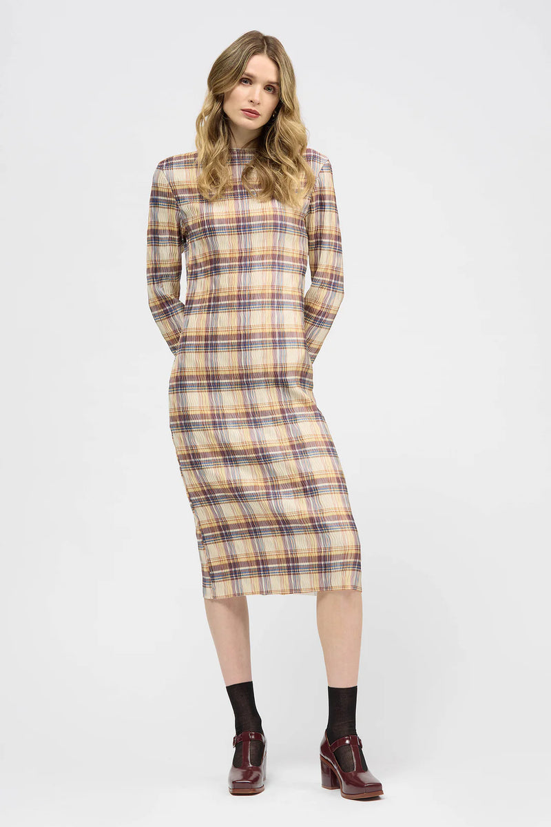 Riptide Dress Yellow Check