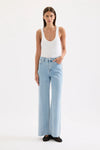 Cali Stretch Wide Leg Jean Sky Blue