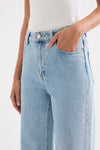 Cali Stretch Wide Leg Jean Sky Blue
