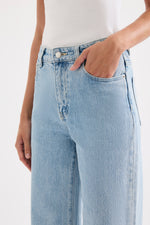 Cali Stretch Wide Leg Jean Sky Blue