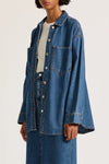 Organic Denim Overshirt Vintage Blue