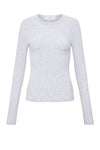 Organic Rib LS Tee Grey Marle