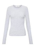Organic Rib LS Tee Grey Marle