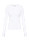 Organic Rib LS Tee White