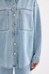 Sheeba Denim Overshirt Sky Blue