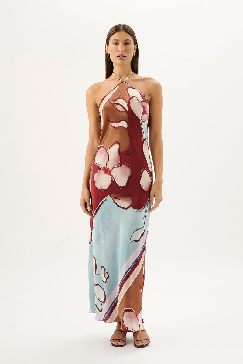 Tulula Halter Dress Marisol Bloom