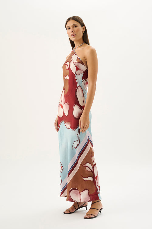 Tulula Halter Dress Marisol Bloom