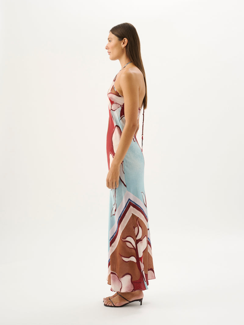 Tulula Halter Dress Marisol Bloom