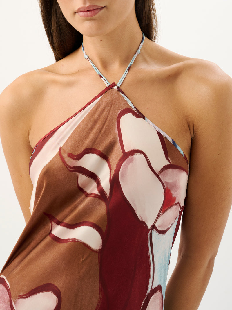 Tulula Halter Dress Marisol Bloom