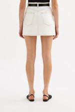 Sia Denim Mini Skirt Salt