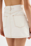 Sia Denim Mini Skirt Salt