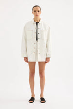 Organic Denim Overshirt Salt